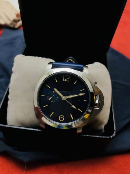 fashion blue leather strap gmt man's watch stainless steel case sapphire transparent back automatic machinery movement watches for man, Slivery;black
fashion blue leather strap gmt man's watch stainless steel case sapphire transparent back automatic machinery movement watches for man, Slivery;black