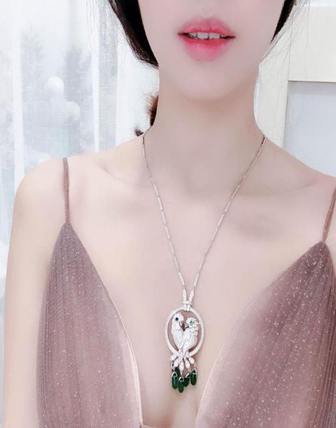fashion trend pop parrot necklace high end perfect quality green tassel necklace prom dinner lady necklace shiny mat5794610, Silver
fashion trend pop parrot necklace high end perfect quality green tassel necklace prom dinner lady necklace shiny mat5794610, Silver