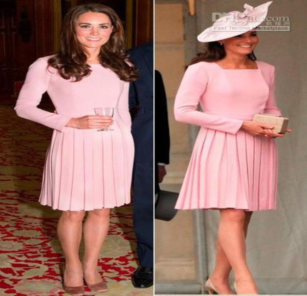 beautiful modern high neck knee length pink satin kate middleton dress formal evening party dresses with pleated3071106, Black;red
beautiful modern high neck knee length pink satin kate middleton dress formal evening party dresses with pleated3071106, Black;red