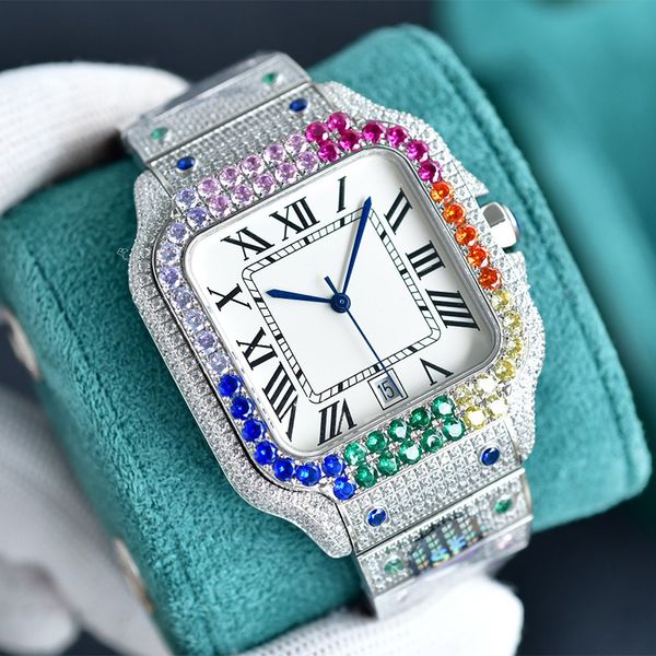 diamond watch mens watch rainbow automatic mechanical watch 40mm sapphire stainless steel strap montre de luxe arabic numerals dial, Slivery;brown
diamond watch mens watch rainbow automatic mechanical watch 40mm sapphire stainless steel strap montre de luxe arabic numerals dial, Slivery;brown