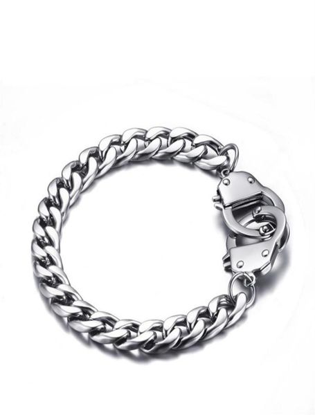 17mm silver color fashion simple men039s bangle stainless steel chain handcuffs bracelet watchband jewelry gift for men boys j23793915, Black
17mm silver color fashion simple men039s bangle stainless steel chain handcuffs bracelet watchband jewelry gift for men boys j23793915, Black