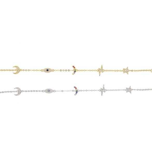 925 sterling silver cute lovely charm link chain bracelet for women rainbow moon star lucky eye dainty minimal charming bracelets3690651, Golden;silver
925 sterling silver cute lovely charm link chain bracelet for women rainbow moon star lucky eye dainty minimal charming bracelets3690651, Golden;silver