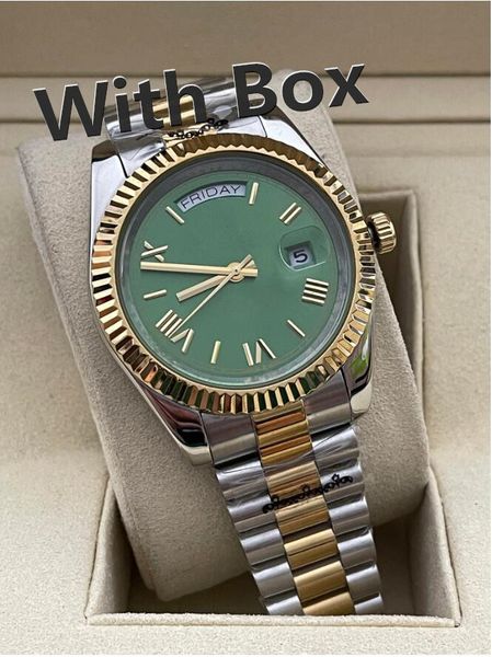 man watch 41mm mens womens watches 2813 automatic movement full stainless steel watch waterproof luminous mechanical wristwatches gifts, Slivery;brown
man watch 41mm mens womens watches 2813 automatic movement full stainless steel watch waterproof luminous mechanical wristwatches gifts, Slivery;brown