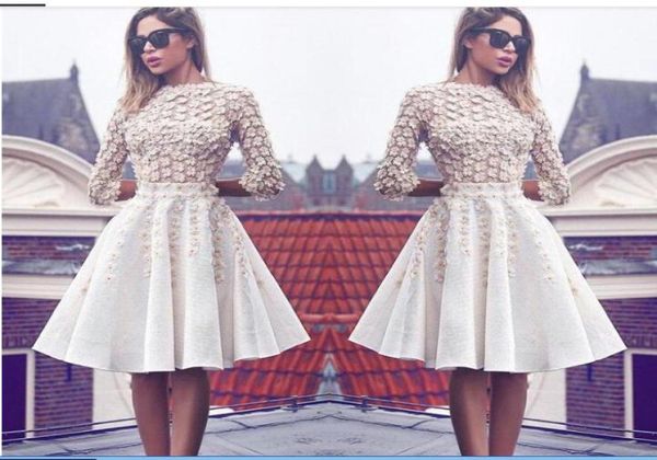 modest ivory homecoming dresses knee length 3d flowers a line cocktail gowns with 34 long sleeves vintage prom dresses9341206, Red
modest ivory homecoming dresses knee length 3d flowers a line cocktail gowns with 34 long sleeves vintage prom dresses9341206, Red