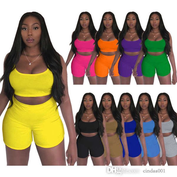 womens tracksuits two piece sets designer 2023 new fitness crop tank and high waist jogging short pants, Gray
womens tracksuits two piece sets designer 2023 new fitness crop tank and high waist jogging short pants, Gray