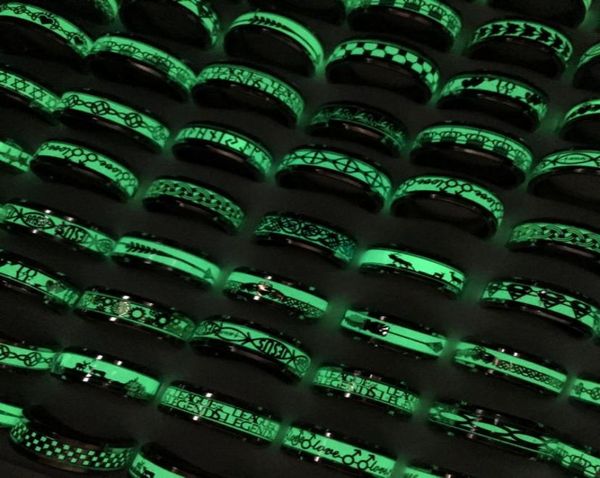 whole 100pcslot fashion luminous stainless steel band rings for men women mix styles party favor jewelry glow in the dark3310338, Silver
whole 100pcslot fashion luminous stainless steel band rings for men women mix styles party favor jewelry glow in the dark3310338, Silver