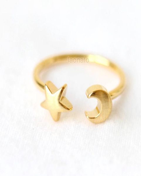 1pcs r015 adjustable star with crescent moon rings half moon and star rings cute simple celestial ring for women5586065, Golden;silver
1pcs r015 adjustable star with crescent moon rings half moon and star rings cute simple celestial ring for women5586065, Golden;silver