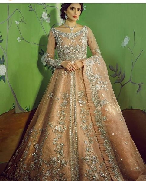 pakistani indian luxury wedding dresses a line floor length champagne bridal gowns beads lace appliques scoop neck women formal wear, White
pakistani indian luxury wedding dresses a line floor length champagne bridal gowns beads lace appliques scoop neck women formal wear, White
