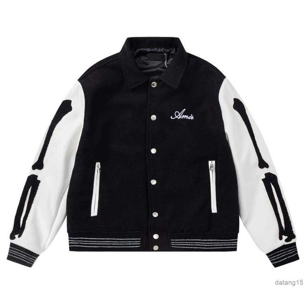 men's jackets skeleton bone towel embroidered letter jacket mens street wear wool blend baseball windproof coat 15be, Black;brown
men's jackets skeleton bone towel embroidered letter jacket mens street wear wool blend baseball windproof coat 15be, Black;brown