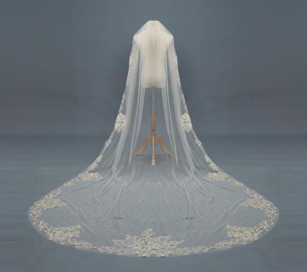 3m long wedding veils cathedral 1t bridal veil accessories lace applique white ivory champagne bride veil with comb56433139937569, Black
3m long wedding veils cathedral 1t bridal veil accessories lace applique white ivory champagne bride veil with comb56433139937569, Black