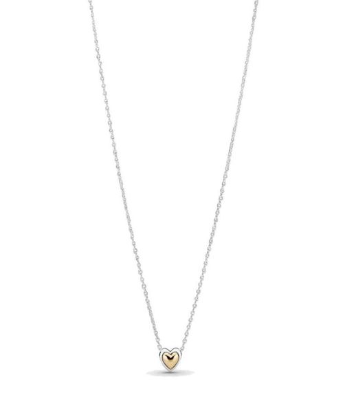fine jewelry authentic 925 sterling silver necklace fit pandora pendant charm domed golden heart collier necklace fashion love eng3801264
fine jewelry authentic 925 sterling silver necklace fit pandora pendant charm domed golden heart collier necklace fashion love eng3801264