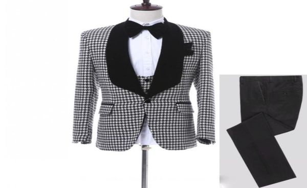 customize houndstooth groom tuxedos shawl lapel one button side vent men wedding blazer men prom dinner business suitjacketpants6717521, Black;gray
customize houndstooth groom tuxedos shawl lapel one button side vent men wedding blazer men prom dinner business suitjacketpants6717521, Black;gray