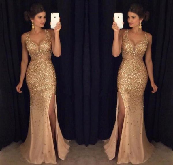 gold shinny prom dresses 2017 v neck cap sleeves beaded sequins crystal right side slit prom dresses formal party dresses8049794, Black
gold shinny prom dresses 2017 v neck cap sleeves beaded sequins crystal right side slit prom dresses formal party dresses8049794, Black