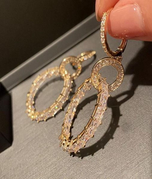 hoop huggie whole 2021 women earrings zircon large circles trendy simple crystal stainless steel luxury jewelry designer kor9838067, Golden;silver
hoop huggie whole 2021 women earrings zircon large circles trendy simple crystal stainless steel luxury jewelry designer kor9838067, Golden;silver