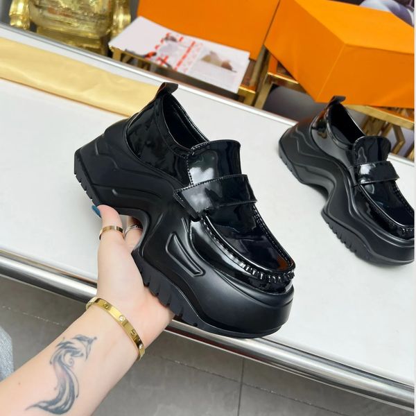casual shoes designer women rubber platform sneakers black shiny leather loafers lady chunky sneaker pointed thick bottom
casual shoes designer women rubber platform sneakers black shiny leather loafers lady chunky sneaker pointed thick bottom
