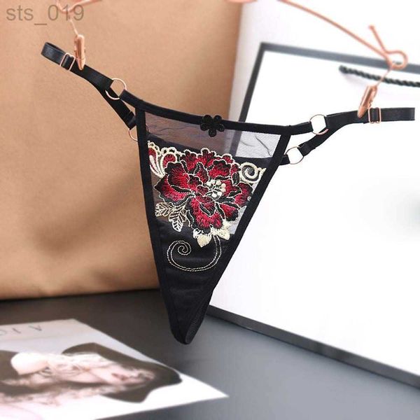 briefs panties lace embroidery adjustable panties european and american transparent thin belt thong women butterfly flower underwear j230530, Red;black
briefs panties lace embroidery adjustable panties european and american transparent thin belt thong women butterfly flower underwear j230530, Red;black