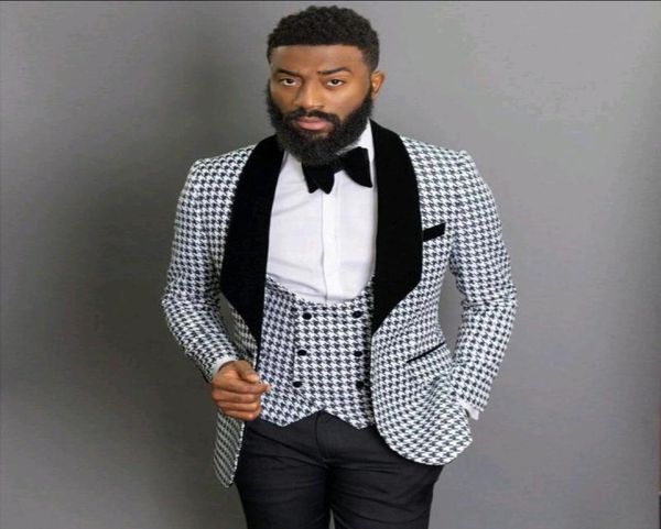 custommade groom tuxedos houndstooth men suits shawl lapel groomsmen weddingpromdinner man blazer jacket pants tie vest m1179941106, Black;gray
custommade groom tuxedos houndstooth men suits shawl lapel groomsmen weddingpromdinner man blazer jacket pants tie vest m1179941106, Black;gray