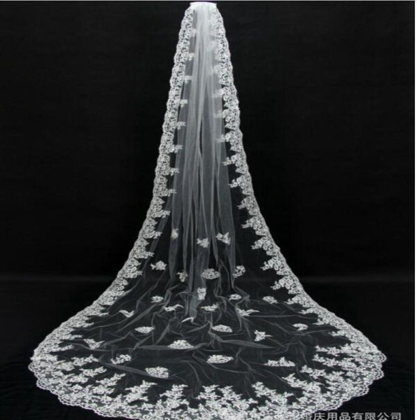 selling real image wedding veils three meters long veils lace applique crystals two layers cathedral length bridal veil6266335, Black
selling real image wedding veils three meters long veils lace applique crystals two layers cathedral length bridal veil6266335, Black