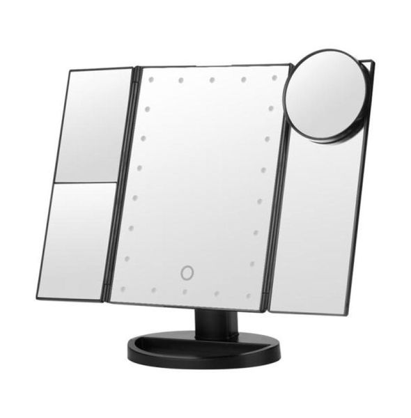 22 led lights portable three folding table led lamp luminous makeup mirror cosmetic mirror with 10x magnifying small mirror1396408
22 led lights portable three folding table led lamp luminous makeup mirror cosmetic mirror with 10x magnifying small mirror1396408