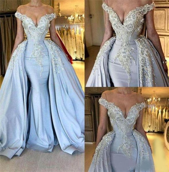 light sky blue mermaid prom dresses with long train beadings crystals sequined off shoulder evening gowns special occasion fo1653408, Black;red
light sky blue mermaid prom dresses with long train beadings crystals sequined off shoulder evening gowns special occasion fo1653408, Black;red