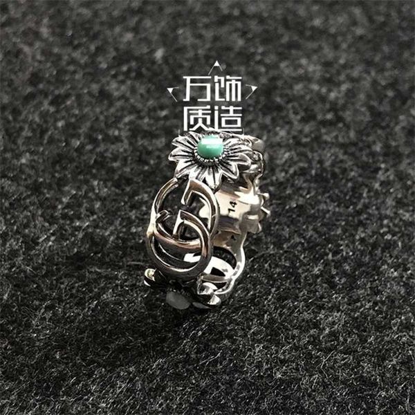 designer jewelry bracelet necklace ring flower ring sterling 925 turquoise daisy pattern ins women's ring, Silver
designer jewelry bracelet necklace ring flower ring sterling 925 turquoise daisy pattern ins women's ring, Silver