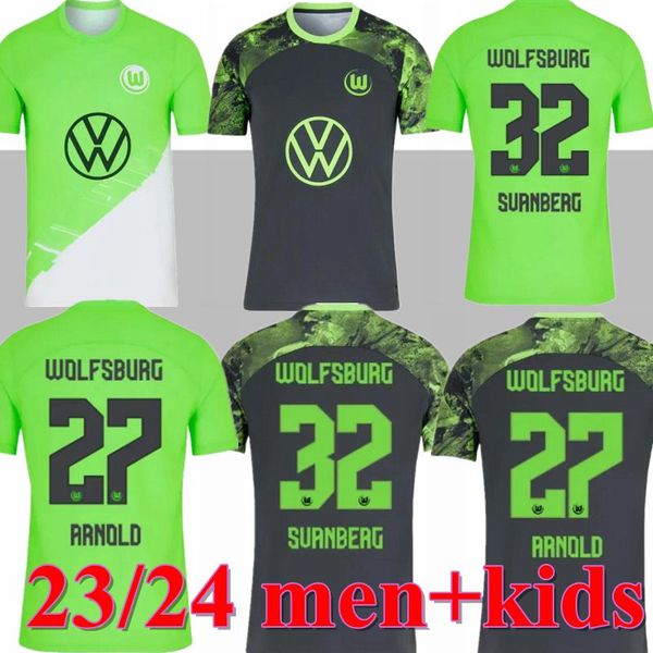 23 24 vfl wolfsburg soccer jerseys kids kit 2023 2024 home away football shirt training goalkeeper set waldschmidt .nmecha kaminski wind ar, Black;yellow
23 24 vfl wolfsburg soccer jerseys kids kit 2023 2024 home away football shirt training goalkeeper set waldschmidt .nmecha kaminski wind ar, Black;yellow