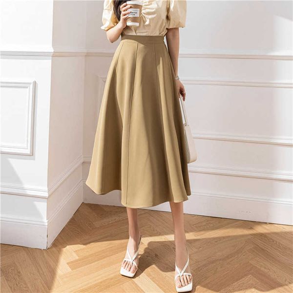 women's half skirt 2023 spring/summer new fashionable and fashionable high waist splice reduced age french umbrella skirt over knee mid, Black
women's half skirt 2023 spring/summer new fashionable and fashionable high waist splice reduced age french umbrella skirt over knee mid, Black