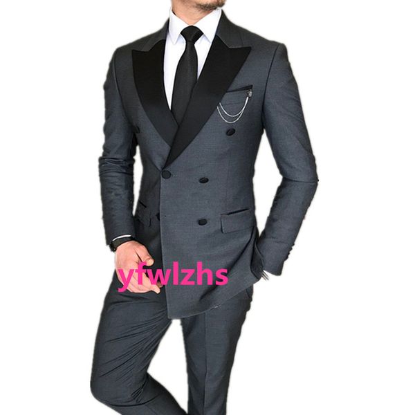 wedding tuxedos double-breasted mens suit peak lapel formal business mens jacket blazer groom tuxedo coat pants 2151116, Black;gray
wedding tuxedos double-breasted mens suit peak lapel formal business mens jacket blazer groom tuxedo coat pants 2151116, Black;gray