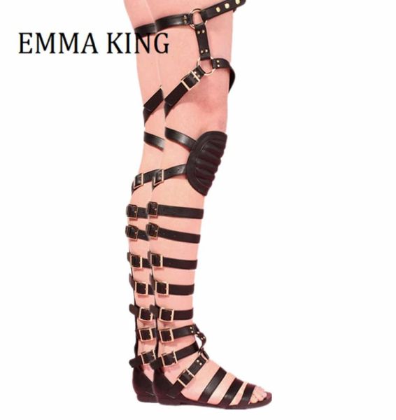 boots summer women gladiator sandals ladies flat heel thighhigh female adjustable buckled straps golden party shoes6304999, Black
boots summer women gladiator sandals ladies flat heel thighhigh female adjustable buckled straps golden party shoes6304999, Black