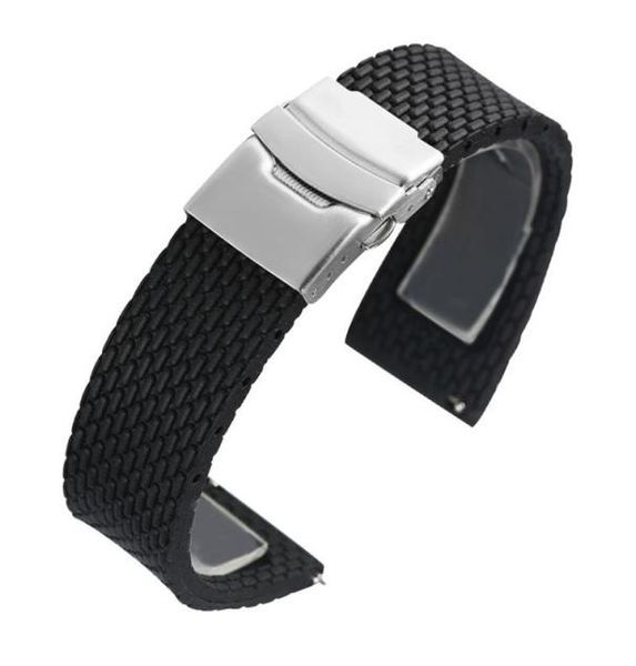black 18mm20mm22mm24mm rubber watch band waterproof diver replacement wristband silicone bracelet strap spring bars steel buckl5649005, Black;brown
black 18mm20mm22mm24mm rubber watch band waterproof diver replacement wristband silicone bracelet strap spring bars steel buckl5649005, Black;brown