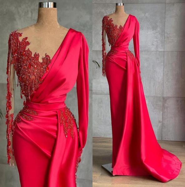 fabulous red evening dresses modest long sleeves sheer neck beadings pearls formal party gowns arabic celebrity met gala wears bc98602081, Black;red
fabulous red evening dresses modest long sleeves sheer neck beadings pearls formal party gowns arabic celebrity met gala wears bc98602081, Black;red