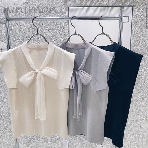 tanks ninimon women chiffon shirt spring summer sleeveless chiffon bow blouse vintage temperament commuter pullover bottoming jumpers, Black;white
tanks ninimon women chiffon shirt spring summer sleeveless chiffon bow blouse vintage temperament commuter pullover bottoming jumpers, Black;white