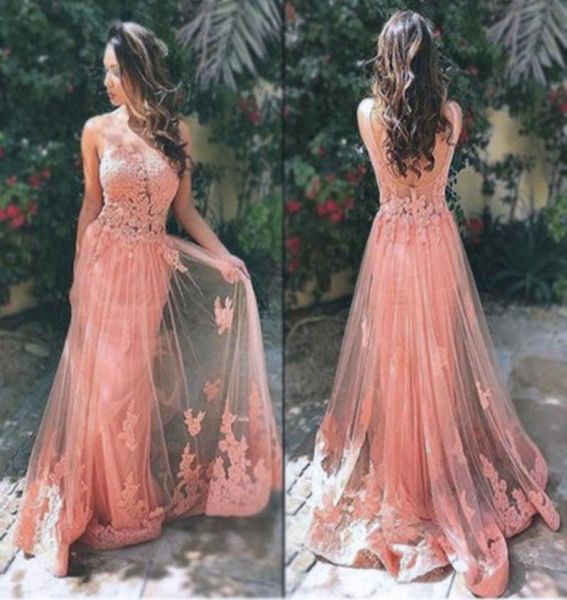 new arrival fashion prom dress appliques sheer tulle open back formal evening party gown custom made plus size6447644, Black
new arrival fashion prom dress appliques sheer tulle open back formal evening party gown custom made plus size6447644, Black