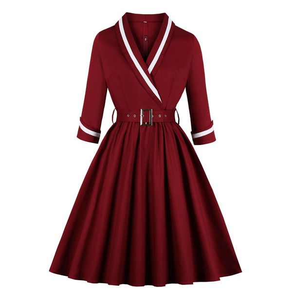 dresses retro dresses lapel long sleeve women vintage dress plus size 4xl femme vestidos 50s rockabilly robe women's party dress cotton, Black;gray
dresses retro dresses lapel long sleeve women vintage dress plus size 4xl femme vestidos 50s rockabilly robe women's party dress cotton, Black;gray