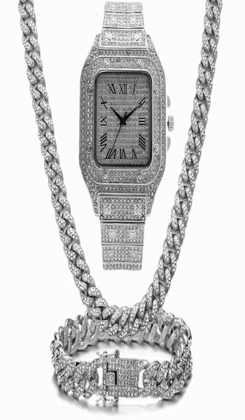 chains iced out chain bling miami cuban link rhinestone watch necklaces bracelet women men jewelry set hip hop choker3780876, Silver
chains iced out chain bling miami cuban link rhinestone watch necklaces bracelet women men jewelry set hip hop choker3780876, Silver