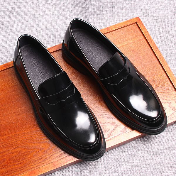 autumn summer style mens loafers for wedding party dance black brown genuine leather slip on mens dress shoes casual business
autumn summer style mens loafers for wedding party dance black brown genuine leather slip on mens dress shoes casual business
