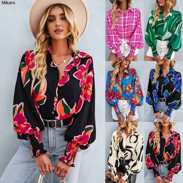 mikaro women's contrast printed shirt 2023 autumn/winter long sleeve versatile top, Black
mikaro women's contrast printed shirt 2023 autumn/winter long sleeve versatile top, Black