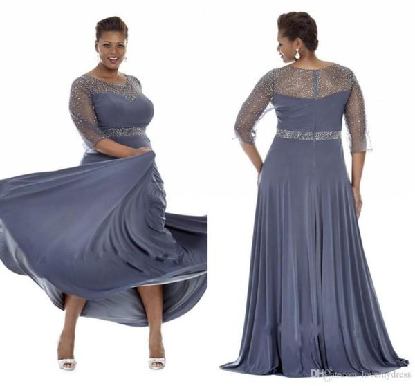 gray plus size special occasion dresses 2019 sheer sleeves evening gowns with beads mother of the bride dress party plus long dres9071309, Black
gray plus size special occasion dresses 2019 sheer sleeves evening gowns with beads mother of the bride dress party plus long dres9071309, Black