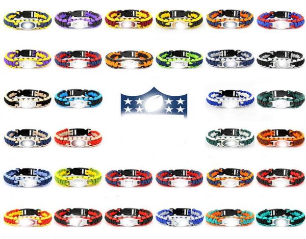 whole 10pcslot style 2 woven bracelet outdoors us football team parachute cord necklace bangles diy jewelry pendant charms4908093, Golden;silver
whole 10pcslot style 2 woven bracelet outdoors us football team parachute cord necklace bangles diy jewelry pendant charms4908093, Golden;silver