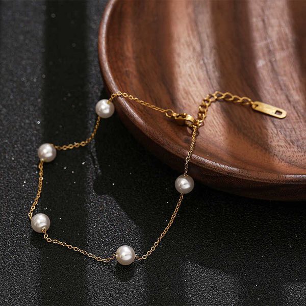 anklets 2023 bohemia white pearl charm anklets for women fashion titanium steel foot link chain beach summer jewelry aa230530, Red;blue
anklets 2023 bohemia white pearl charm anklets for women fashion titanium steel foot link chain beach summer jewelry aa230530, Red;blue
