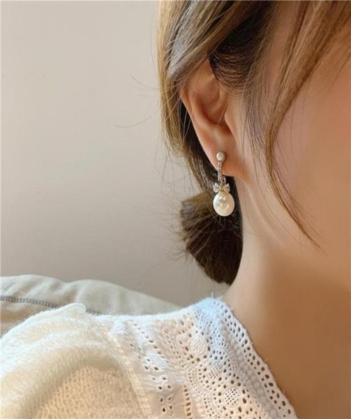 dangle chandelier korean french elegant big pearl bow earrings s925 needle women039s temperament fashion jewelry accessories5923475, Silver
dangle chandelier korean french elegant big pearl bow earrings s925 needle women039s temperament fashion jewelry accessories5923475, Silver