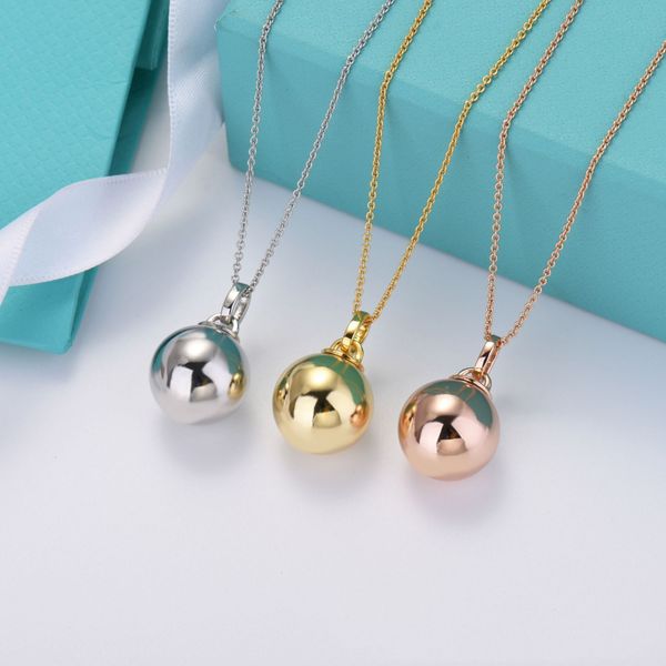 high-quality t home new golden ball women's fashion necklace 18k european and american style design, Silver
high-quality t home new golden ball women's fashion necklace 18k european and american style design, Silver