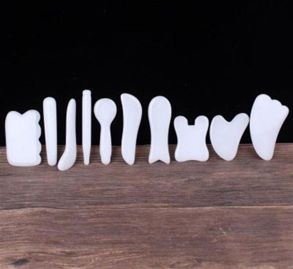 10pcs set natural white jade guasha board set facial massager crystal energy stone traditional scraper set for body massage health9727696
10pcs set natural white jade guasha board set facial massager crystal energy stone traditional scraper set for body massage health9727696