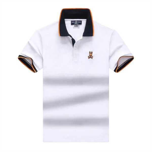 men's psycho bunny skull rabbit polo shirt short sleeve cartoon embroidery collar solid fashion brand simple bgfi, White;black 
men's psycho bunny skull rabbit polo shirt short sleeve cartoon embroidery collar solid fashion brand simple bgfi, White;black