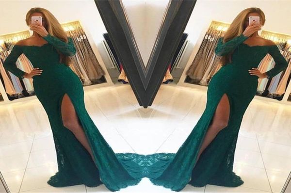 dark green lace long sleeves side slit elegant offtheshoulder prom dresses evening party gowns custom made 20181011155, Black
dark green lace long sleeves side slit elegant offtheshoulder prom dresses evening party gowns custom made 20181011155, Black