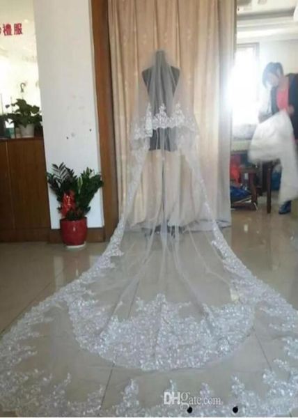 selling luxury real image wedding veils three meters long veils lace applique crystals two layers cathedral length brida3218764, Black
selling luxury real image wedding veils three meters long veils lace applique crystals two layers cathedral length brida3218764, Black