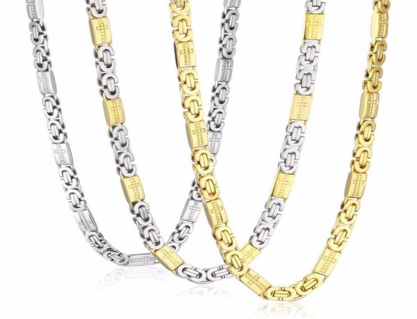 stainless steel necklace mens chain byzantine carved cross men jewelry gold silver tone 8mm width 55cm length 22inch24449347
stainless steel necklace mens chain byzantine carved cross men jewelry gold silver tone 8mm width 55cm length 22inch24449347