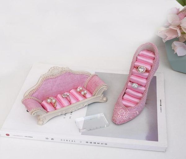 ddisplay pink sofa shape jewelry rings standing display highheeled shoes ring storage organizer retro style linen jewelry stand ho5174783, Black
ddisplay pink sofa shape jewelry rings standing display highheeled shoes ring storage organizer retro style linen jewelry stand ho5174783, Black