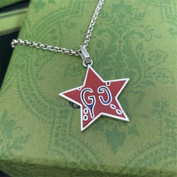 designer jewelry bracelet necklace ring chaopai 925 personalized hip hop versatile classic five pointed star red enamel, Silver
designer jewelry bracelet necklace ring chaopai 925 personalized hip hop versatile classic five pointed star red enamel, Silver