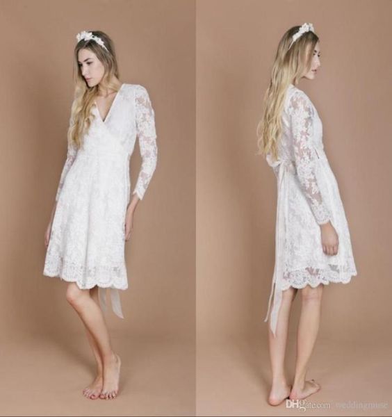 long sleeve wedding dresses 2021 new design lace pregnant bride dresses vintage a line v neck knee length beach summer boho bridal5892361, White
long sleeve wedding dresses 2021 new design lace pregnant bride dresses vintage a line v neck knee length beach summer boho bridal5892361, White